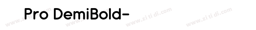 小米兰亭 Pro DemiBold字体转换